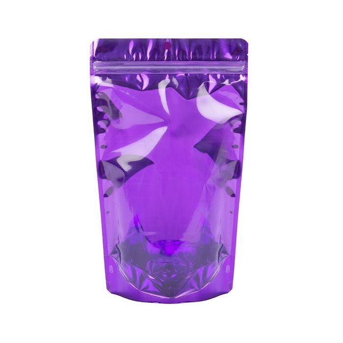 Front Transparent with SHINY Purple Foil Back Side